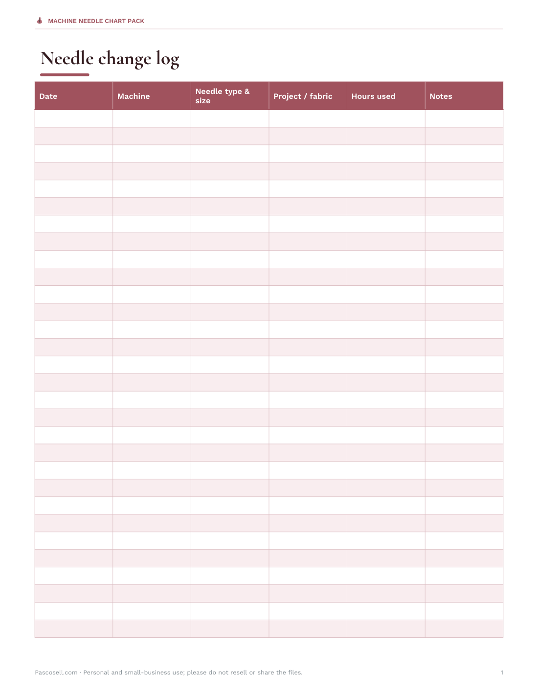 Preview of the first page of Change log (PDF/DOCX/XLSX)